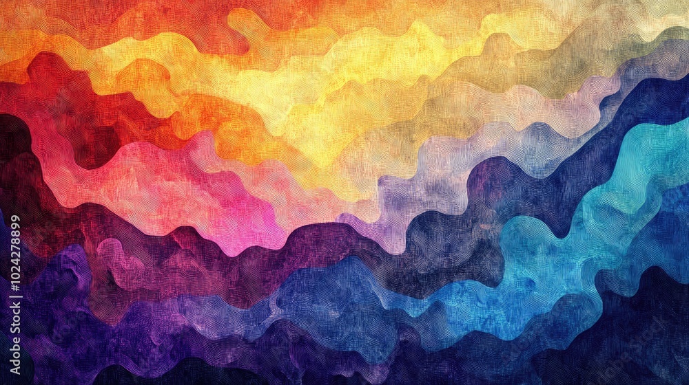 Poster colorful abstract 2d background with texture