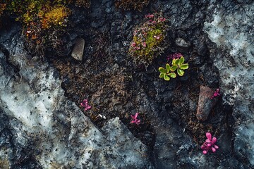 Frozen earth uncovers relics and preserved flora, unveiling the planet's hidden past.