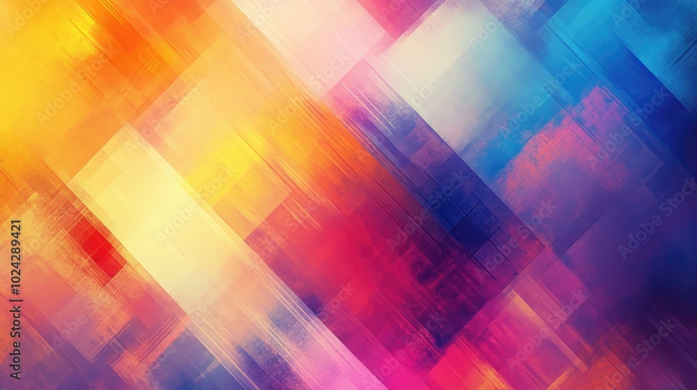 Aufkleber Abstract geometric texture featuring a vibrant blurred background with gradient effects ideal for gift wrapping paper textiles digital printing or brochure design