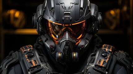 Fototapeta premium Futuristic Helmet