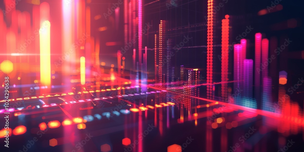 Aufkleber data visualization with copy space for marketing content.