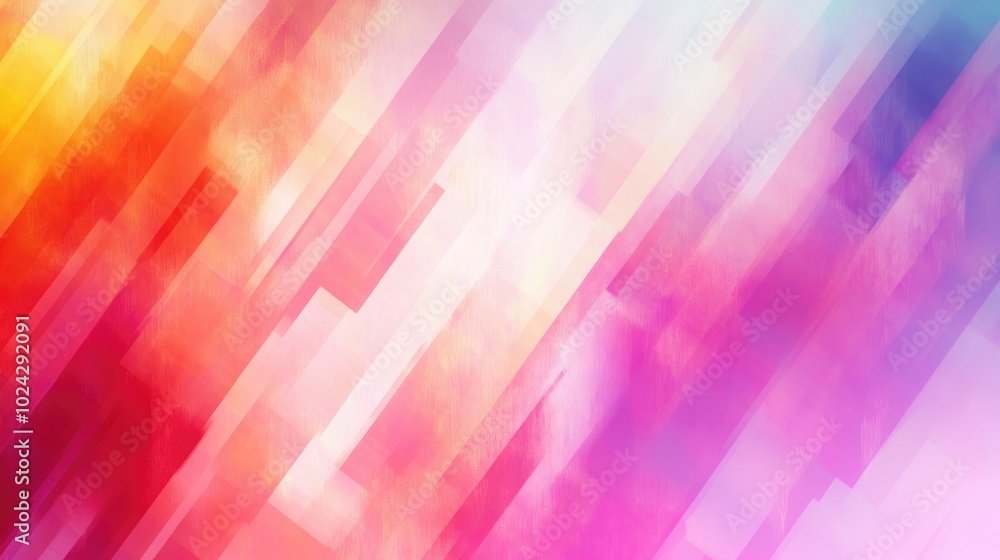 Aufkleber Abstract geometric texture featuring a colorful blurred background and gradient patterns ideal for themes presentations templates or design projects