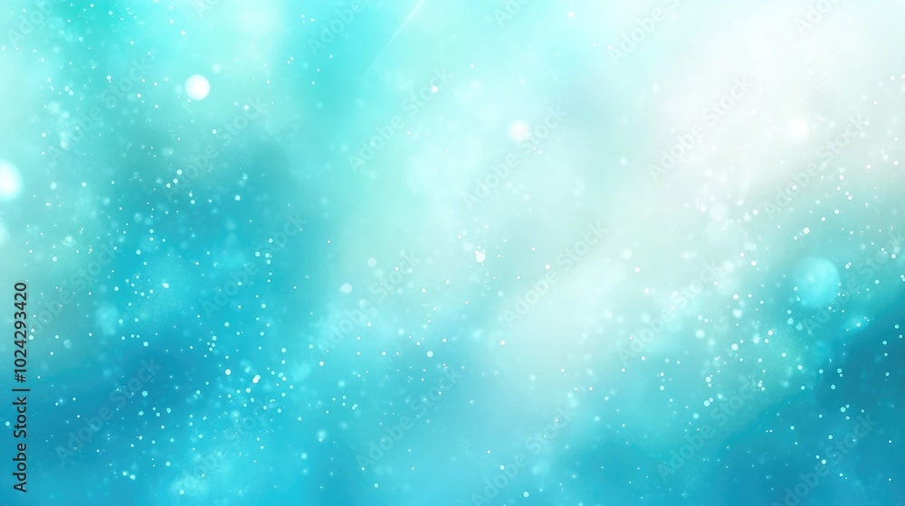 Poster aquamarine abstract gradient background with a dreamy magical blur effect versatile texture ideal fo
