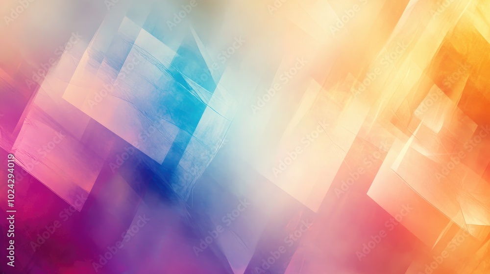 Aufkleber Abstract geometric texture featuring a colorful blurred background with a gradient effect ideal for themes textiles templates or fashion design