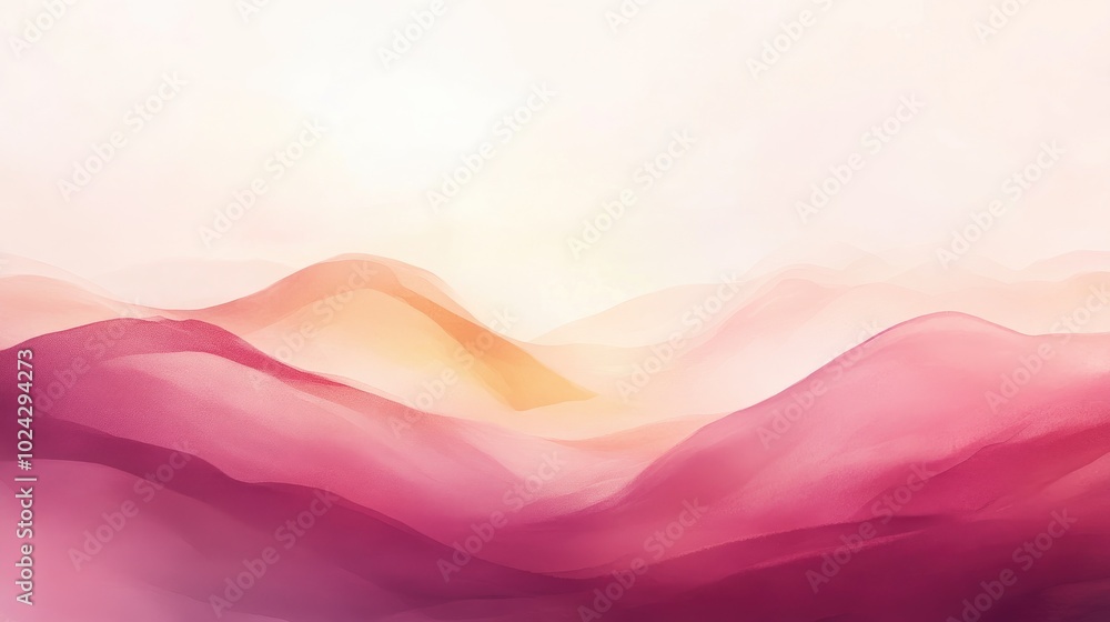 Aufkleber Artistic illustration with a dreamy blurred modern background featuring a gradient ideal for use as a backdrop or banner design