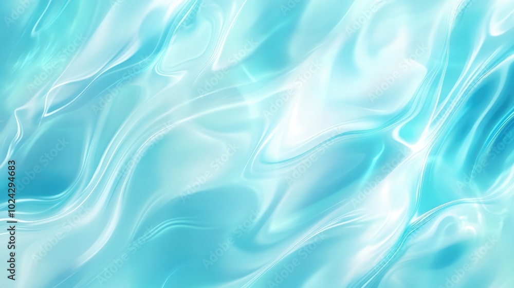 Aufkleber Aquamarine abstract gradient background with a dreamy magical blur effect Versatile texture ideal for banners and easily editable vibrant 2D cartoon illustration