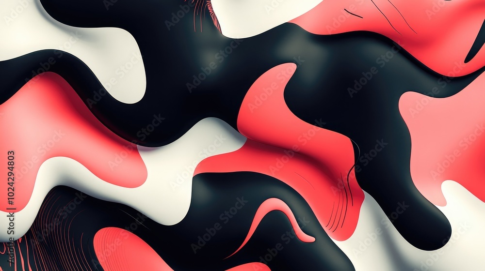 Aufkleber Abstract design elements featuring a captivating background pattern