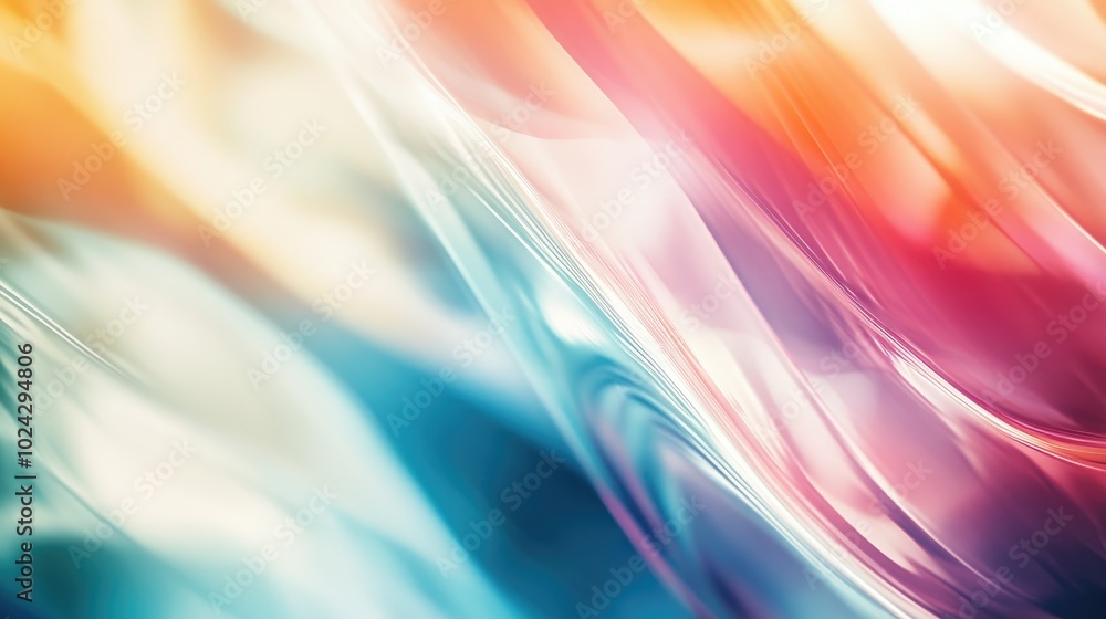 Aufkleber Abstract geometric texture featuring a trendy blurred background with a gradient pattern ideal for wave wallpaper fantasy illustrations labels textiles or concept designs