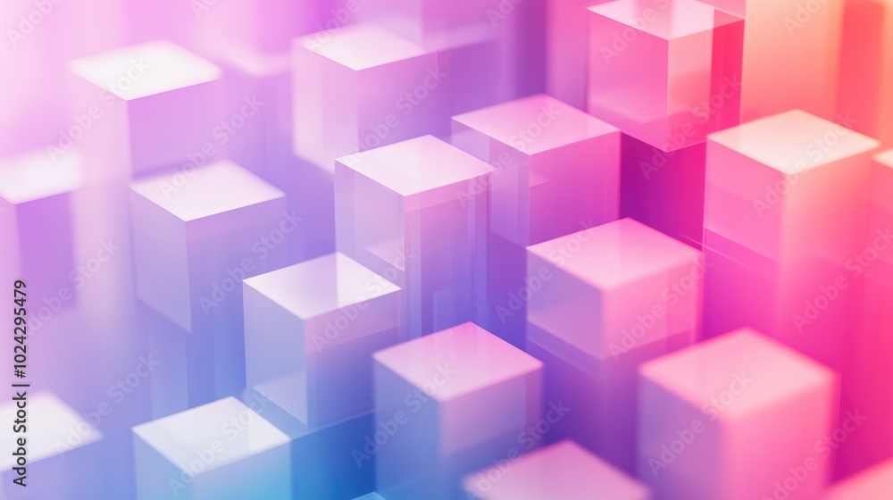 Aufkleber Abstract geometric texture featuring a trendy blurred background with a gradient pattern ideal for motion wallpapers fantasy illustrations or design projects