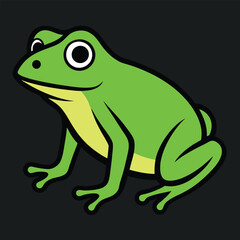 Solid color Pool Frog animal vector design