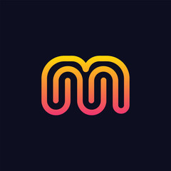 Obraz premium modern letter m logo design template