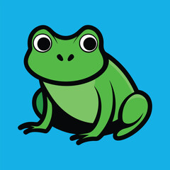 Solid color Pool Frog animal vector design