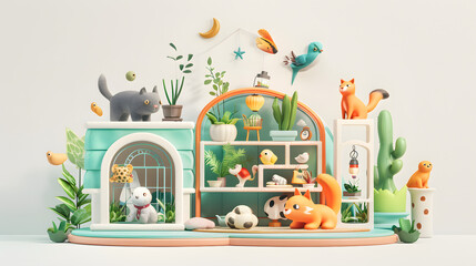 Pet Store 3D