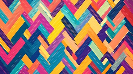 Abstract background with bright, bold, colorful brushstrokes.
