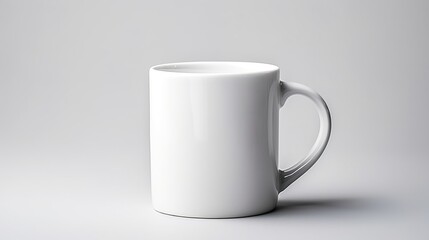 Fototapeta premium White Mug on a White Background