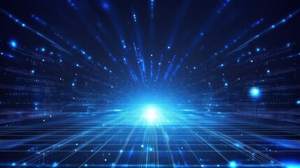 Naklejka premium Abstract Digital Landscape