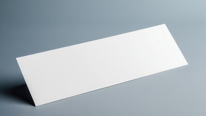 High-quality bookmark mockup displaying a clean, vertical layout. Ideal for design presentations, product promotions, or branding purposes with no logos or text