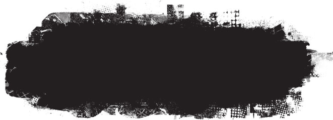 Brush paint .Grunge Paint Roller . Vector brush Stroke . Distressed banner . Black stripe with rough edges. paintbrush design element . Gradient brush . Bulge line . Distress textured stroke