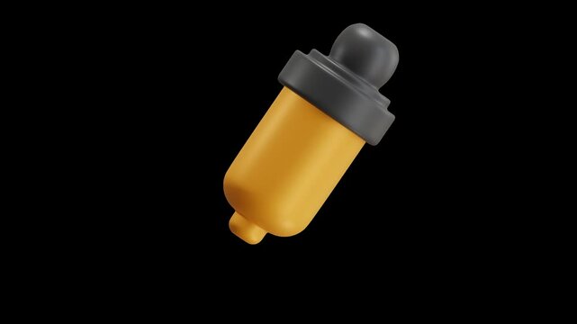 3D Animation of Color Picker | Alpha Channel