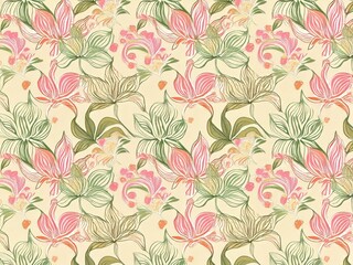 seamless floral pattern with lowers