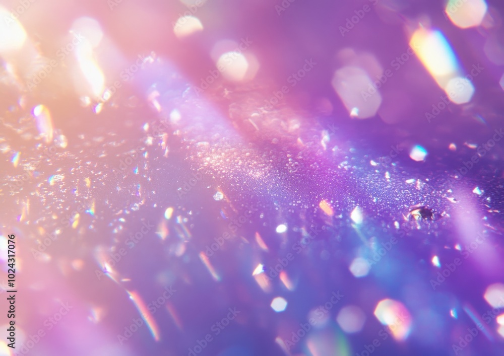 Poster holographic light effect background with shimmering colors and sparkling droplets creates mesmerizin