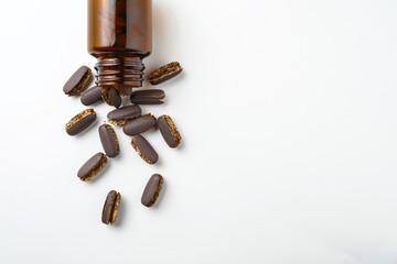expired drugs and damaged medicines in the bottle
