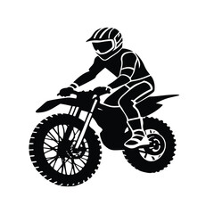 Naklejka premium silhouette of a biker icon