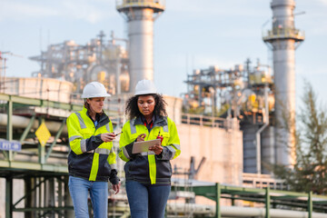 Engineers Using Technology for Inspection: Digital Tools and Safety Management in an Industrial...