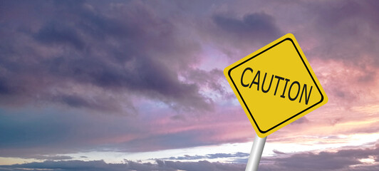 Hurricane Idalia warning sign against a powerful stormy background with copy space. Dirty and angled sign with cyclonic winds add to the drama.hurricane season sign on cloudy background