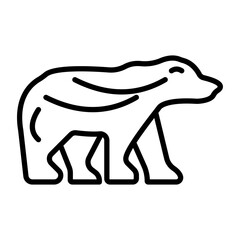 Bear Vector Icon Style