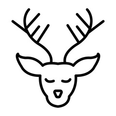 Fototapeta premium Deer Vector Icon Style
