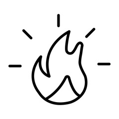 Fire Vector Icon Style