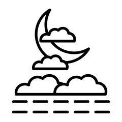 Fog Vector Icon Style