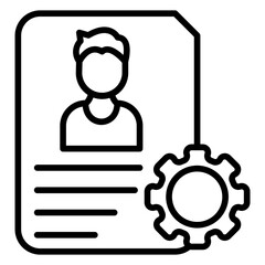 De Identification Vector Icon Style