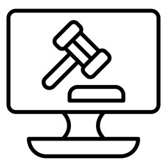 Auction Vector Icon Style
