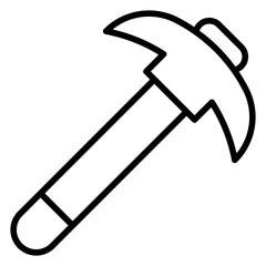 Pickaxe Vector Icon Style