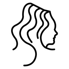 Hair Vector Icon Style