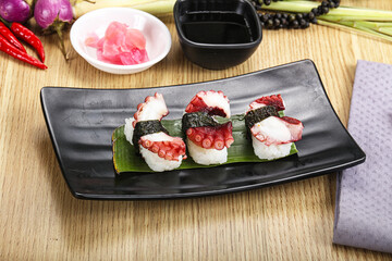 Japanese cuisine - sushi with octopus