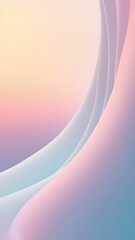 Abstract background with smooth lines and bright gradients in pastel colors
