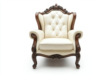 Accent chair isolate on white background, clipping path