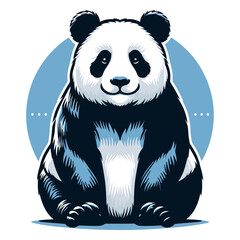 Panda vector illustration.