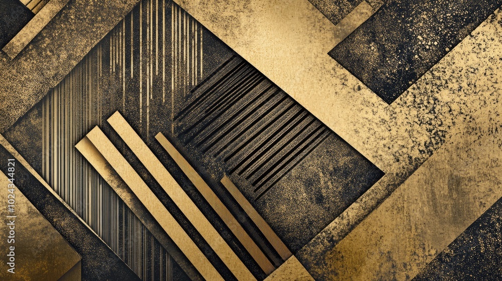 Poster abstract hand drawn geometric patterns create a textured art wallpaper design
