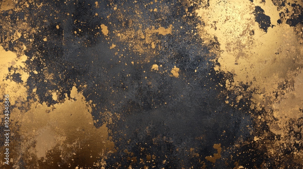 Poster abstract artwork featuring a grunge texture with a golden background suitable for wall art or as a t