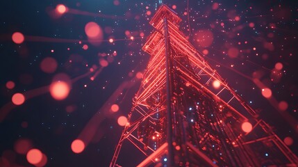 High-speed 5G internet technology background, futuristic and fast.






