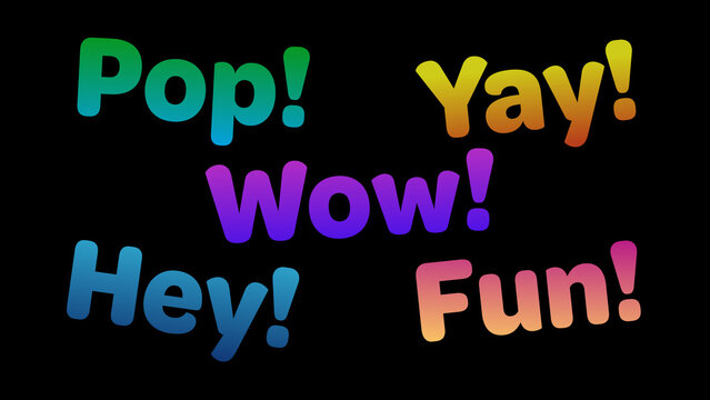 Colorful Happy Titles