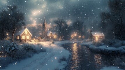 Christmas Art, Abstract Christmas background