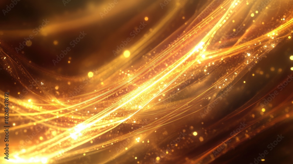 Poster abstract fantasy background featuring luminous lines