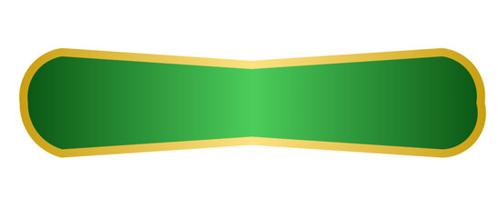 Luxury green golden arch islamic ornamental text box 