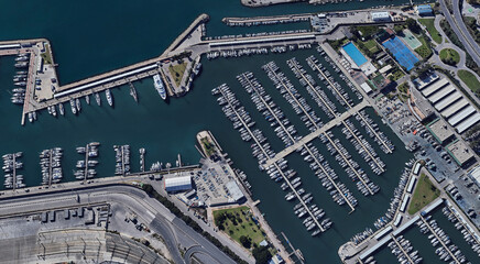 Valencia Port Aerial View, Mediterranean Hub in Spain