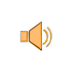 Speaker volume icon. Volume, sound, audio symbol. Vector illustration